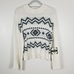 Cliché Wool Blend Flare sleeves Sweater